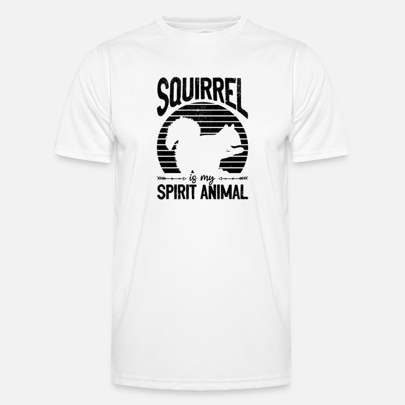 Eichhörnchen ist mein Geist Eichhörnchen Saison - Männer Funktions-T-Shirt - Weiß