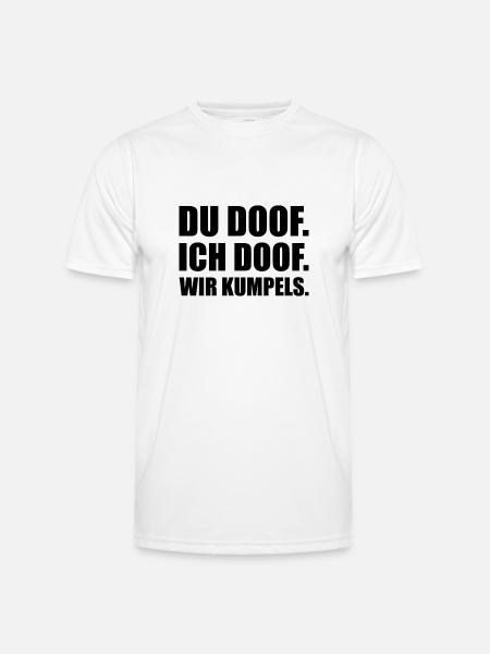 freunde fuer ewig - Männer Funktions-T-Shirt - Weiß