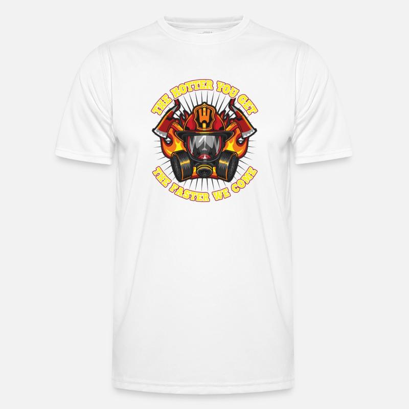 Fire Brigade Saying Firefighter - Men's Functional T-Shirt - white