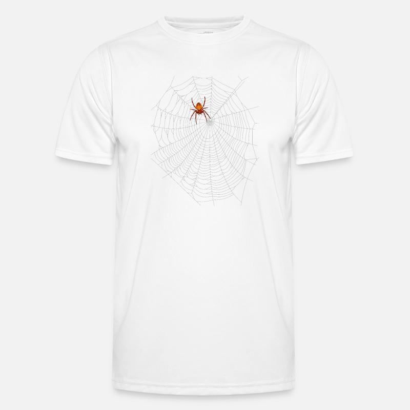 Araignée avec toile d’araignée T-shirt sport Homme