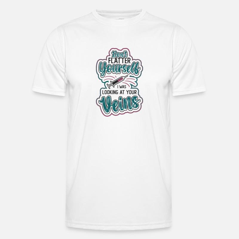 Do not flatter yourself. - Men's Functional T-Shirt - white
