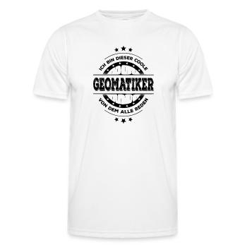 Geomatiker Kollegen Geburtstag Geomatik Geschenk - Männer Funktions-T-Shirt - Weiß - Vorne - AI Model Male 178 dark (178cm)