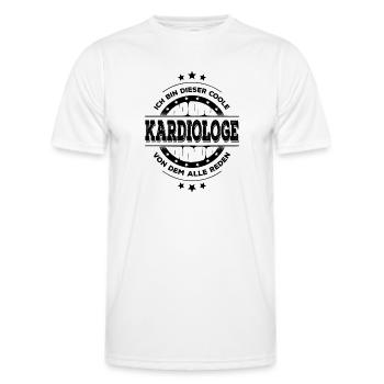 Kardiologe Geburtstag Kardiologie Geschenk - Männer Funktions-T-Shirt - Weiß - Vorne - AI Model Male 178 dark (178cm)