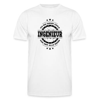 Ingenieur Geburtstag Ingenieurtechnik Geschenk - Männer Funktions-T-Shirt - Weiß - Vorne - AI Model Male 178 dark (178cm)