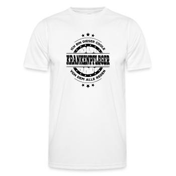 Krankenpfleger Geburtstag Krankenpflege Geschenk - Männer Funktions-T-Shirt - Weiß - Vorne - AI Model Male 178 dark (178cm)