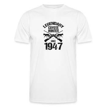 Conception de coyote pour les réacteurs de coyote - T-shirt sport Homme - blanc - Devant - AI Model Male 178 dark (178cm)
