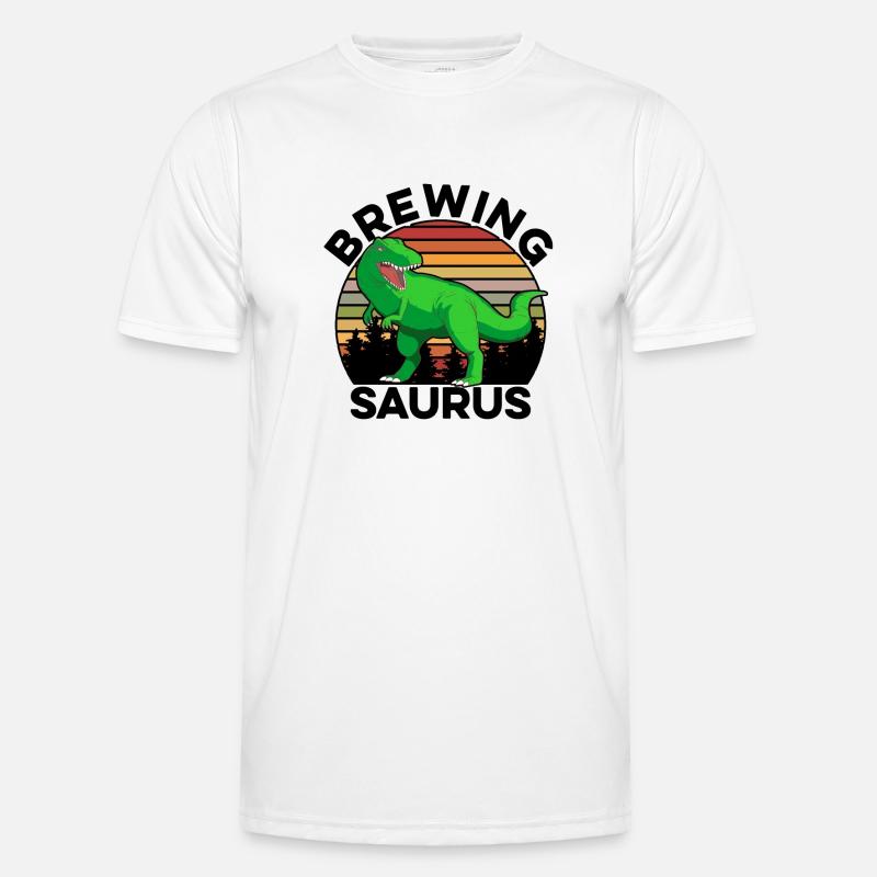 Saurus Graphic Homebrewing Winemaking Brewery Craf Männer Funktions-T-Shirt