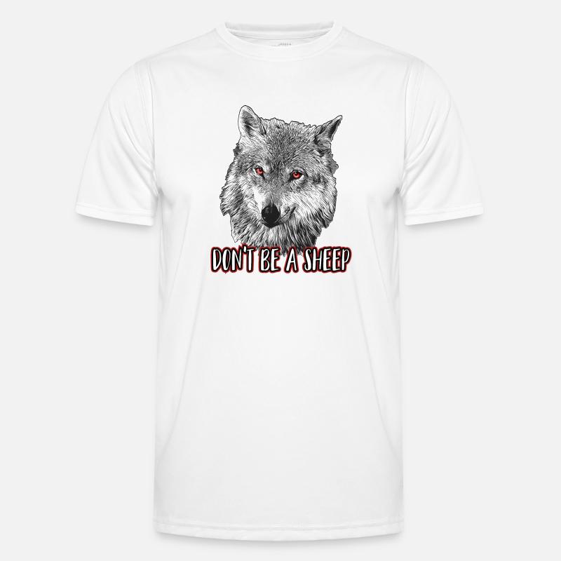 Ne sois pas un mouton - T-shirt sport Homme - blanc