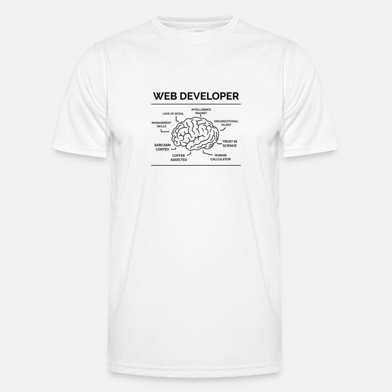 Web Developer Programmer - Men's Functional T-Shirt - white