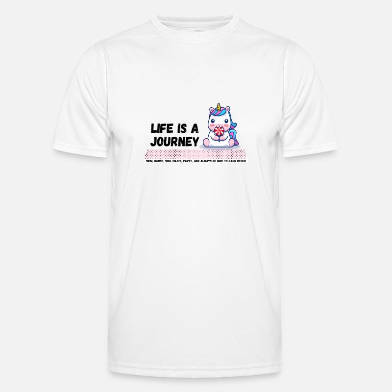 Das Leben Ist Eine Reise Männer Funktions-T-Shirt