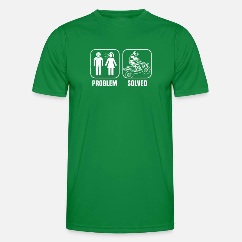 all terrain vehicles funny problem solve couple me Men's Functional T-Shirt