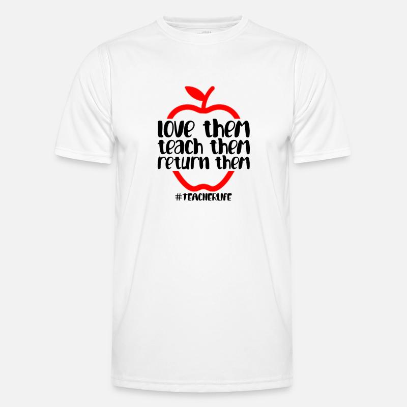 Love Them Teach Them Return Them Männer Funktions-T-Shirt