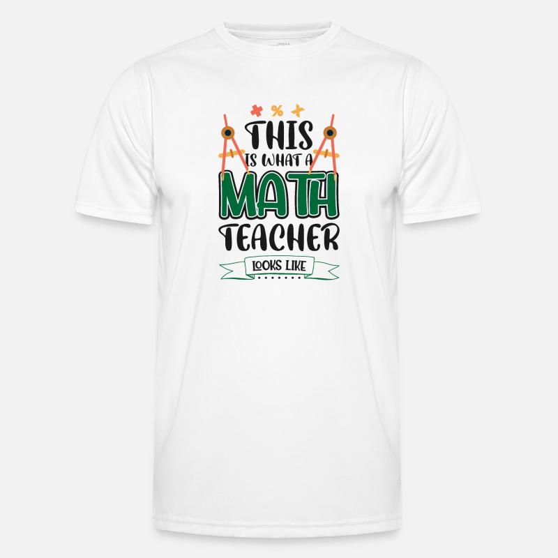 So sieht ein Mathelehrer aus Männer Funktions-T-Shirt