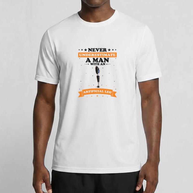Conception de prothèses de jambe et prothèses de jambe T-shirt sport Homme