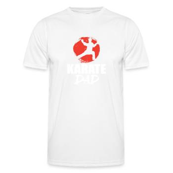 Karate Dad | Karate - Men's Functional T-Shirt - white - Front - AI Model Male 178 dark (178cm)