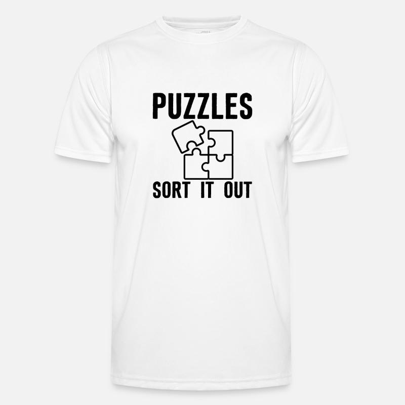 Puzzlers Sort It Out Männer Funktions-T-Shirt