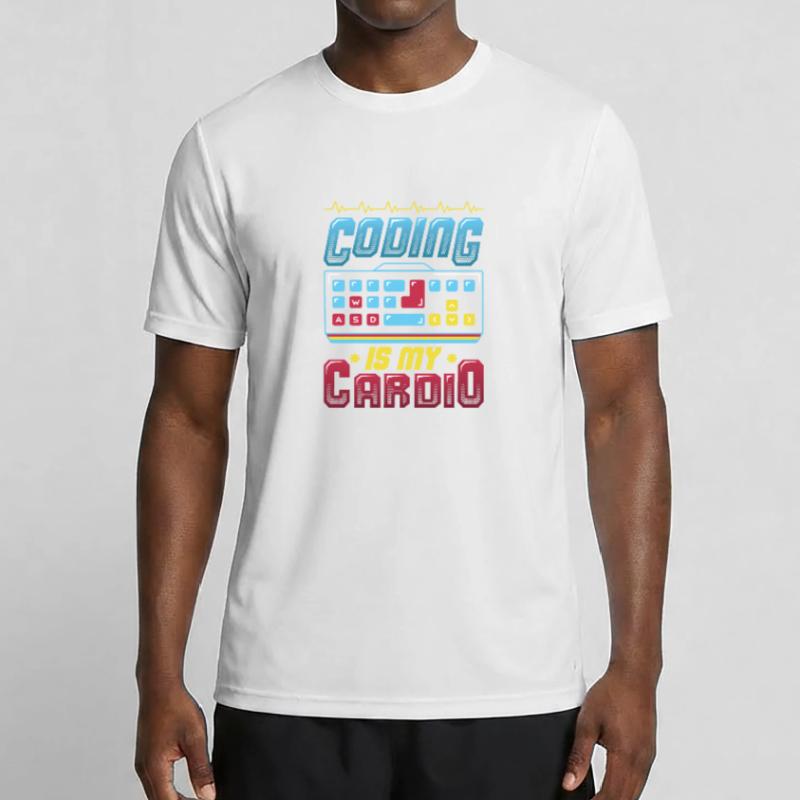 Coding is my cardio, code programmer Men's Functional T-Shirt