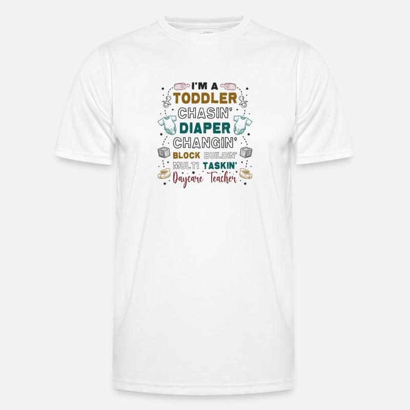 Kleinkind Jagt Windel, Wechselnde Tagesmutter Männer Funktions-T-Shirt