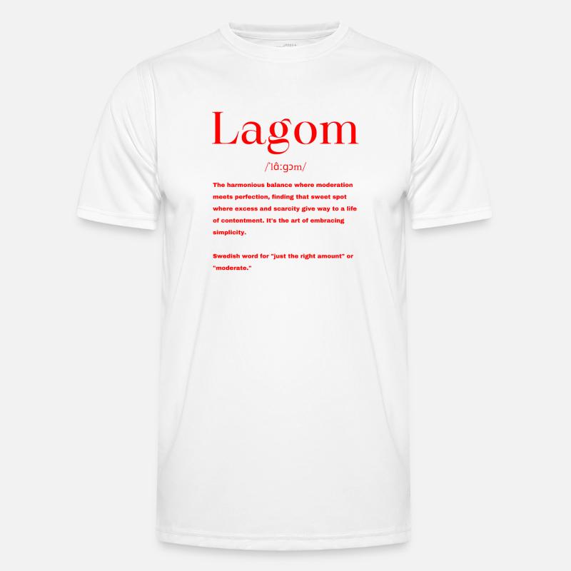 Svensk - Funktionsshirt til herrer - hvid