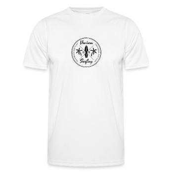 Retro Ventura California Beach Surfing Fan - Men's Functional T-Shirt - white - Front - AI Model Male 178 dark (178cm)