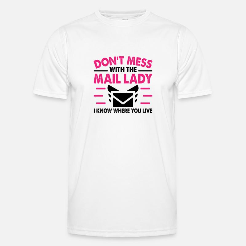 Postbote Postbotin Post Briefträger - Männer Funktions-T-Shirt - Weiß