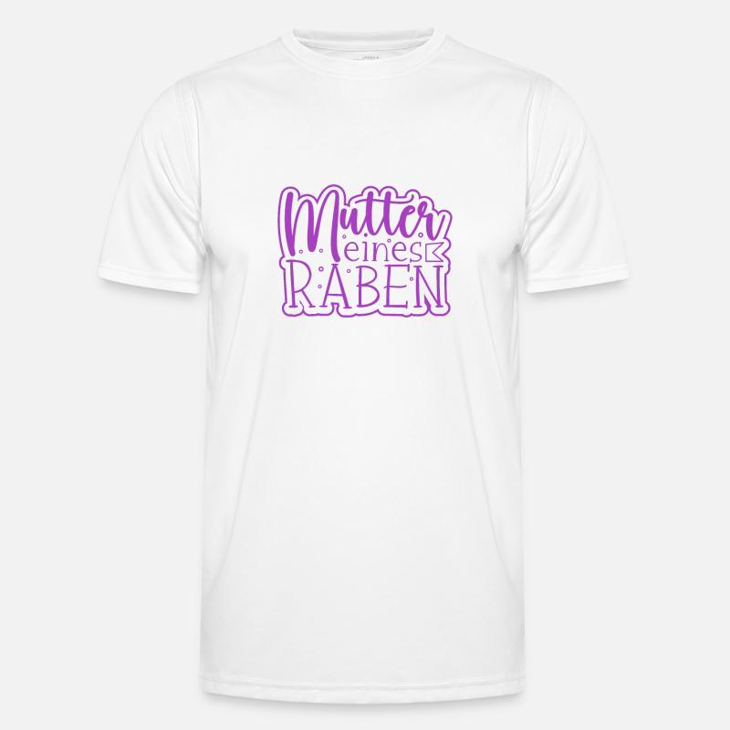 Mutter eines Raben - Rabenmutter - Männer Funktions-T-Shirt - Weiß
