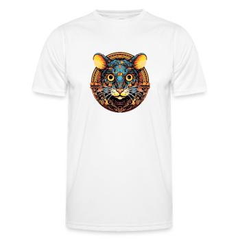 Cheddar Cheese Mouse - Men's Functional T-Shirt - white - Front - AI Model Male 178 dark (178cm)