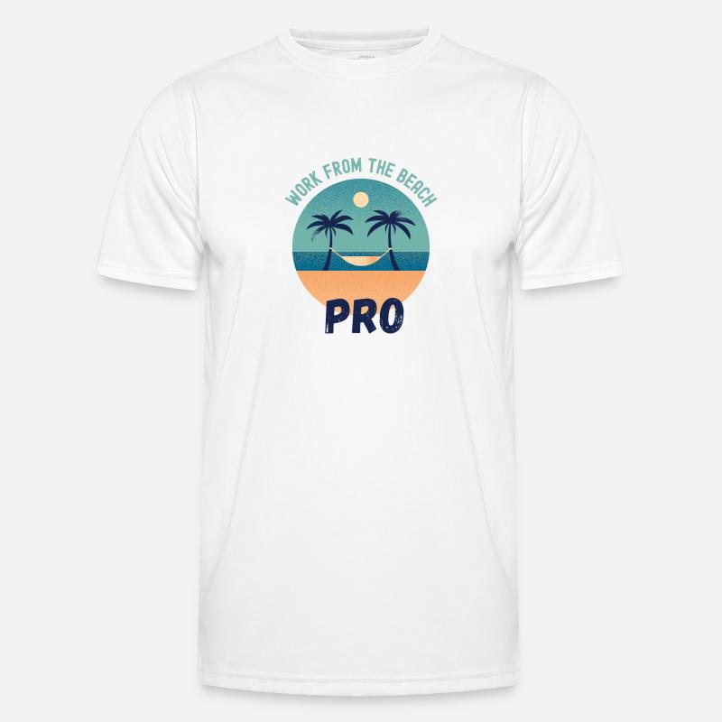 Work From The Beach Pro Men's Functional T-Shirt