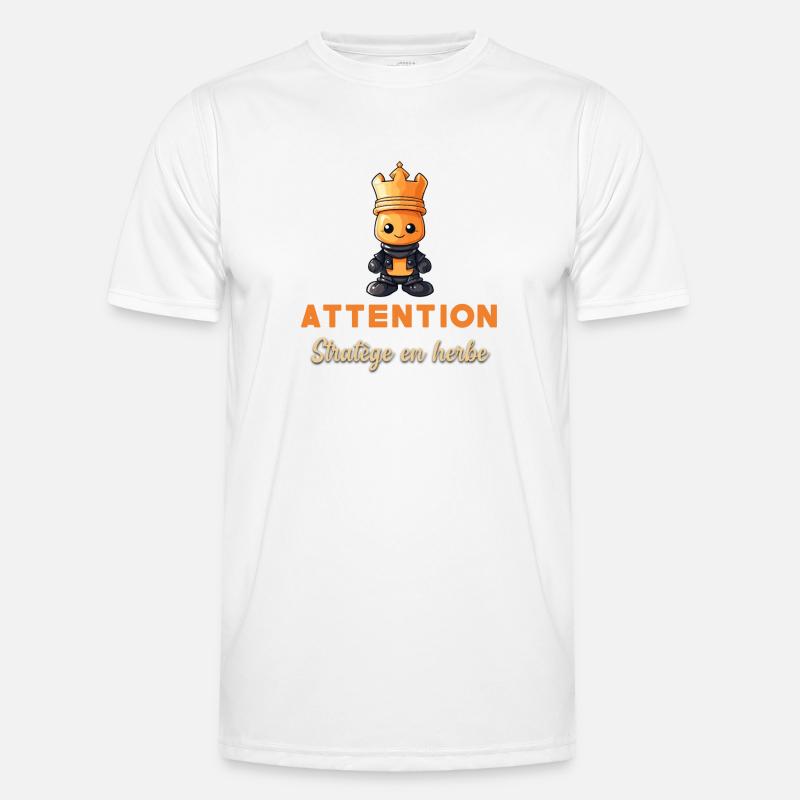 Budding Strategist Gift Chess Player Beginner - Men's Functional T-Shirt - white