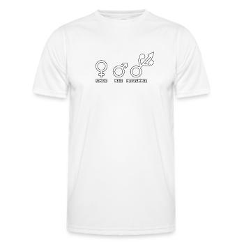 Entwickler Admin Coder Programmierer Informatiker - Männer Funktions-T-Shirt - Weiß - Vorne - AI Model Male 178 dark (178cm)