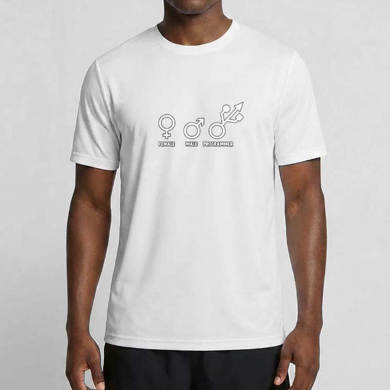 Entwickler Admin Coder Programmierer Informatiker Männer Funktions-T-Shirt