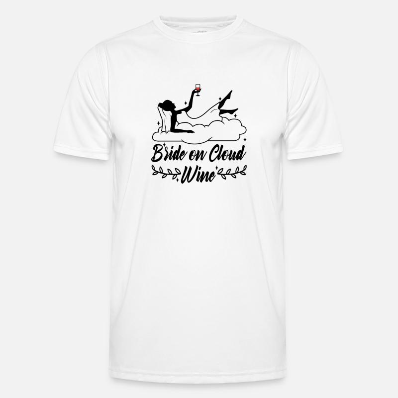 Bride on cloud wine Männer Funktions-T-Shirt