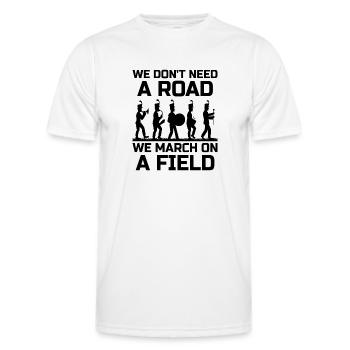 Blaskapelle Sprüche Lustige Marschinstrumente - Männer Funktions-T-Shirt - Weiß - Vorne - AI Model Male 178 dark (178cm)