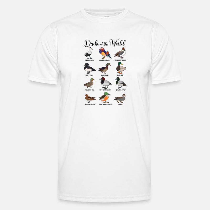 Différents canards - types de canards T-shirt sport Homme