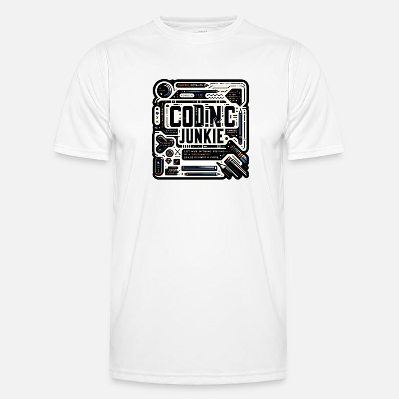 Coding Junkie 11 - Men's Functional T-Shirt - white