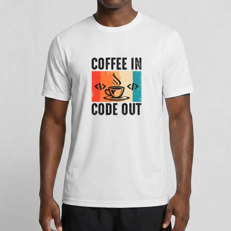 Kaffee-Codierung Programmierer Programmierer Entwickler Nerd Coff Männer Funktions-T-Shirt
