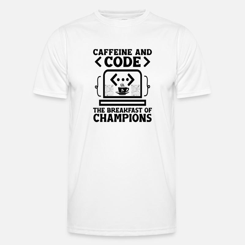 Café Codage Programmeur Codeur Développeur Nerd Coff T-shirt sport Homme