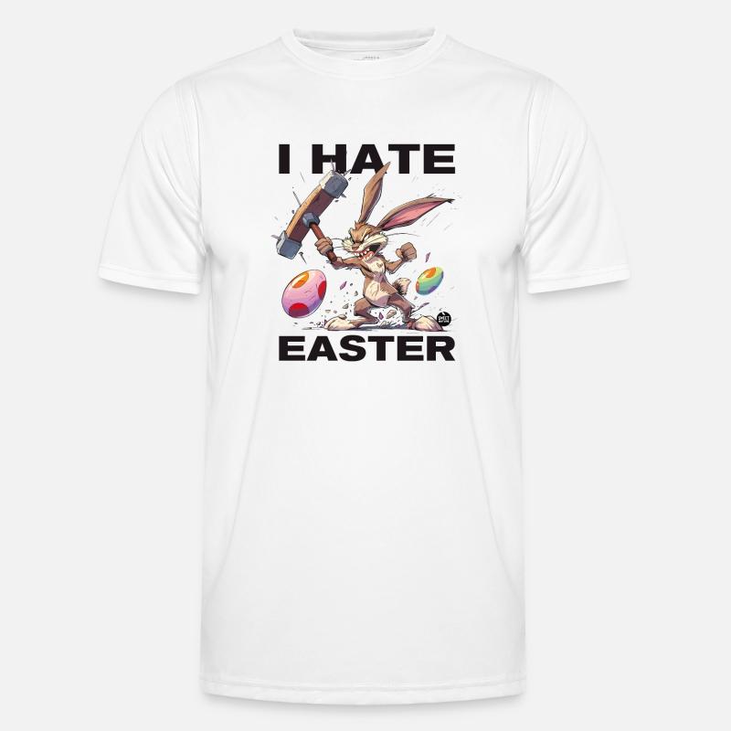 I HATE Easter! - Men's Functional T-Shirt - white