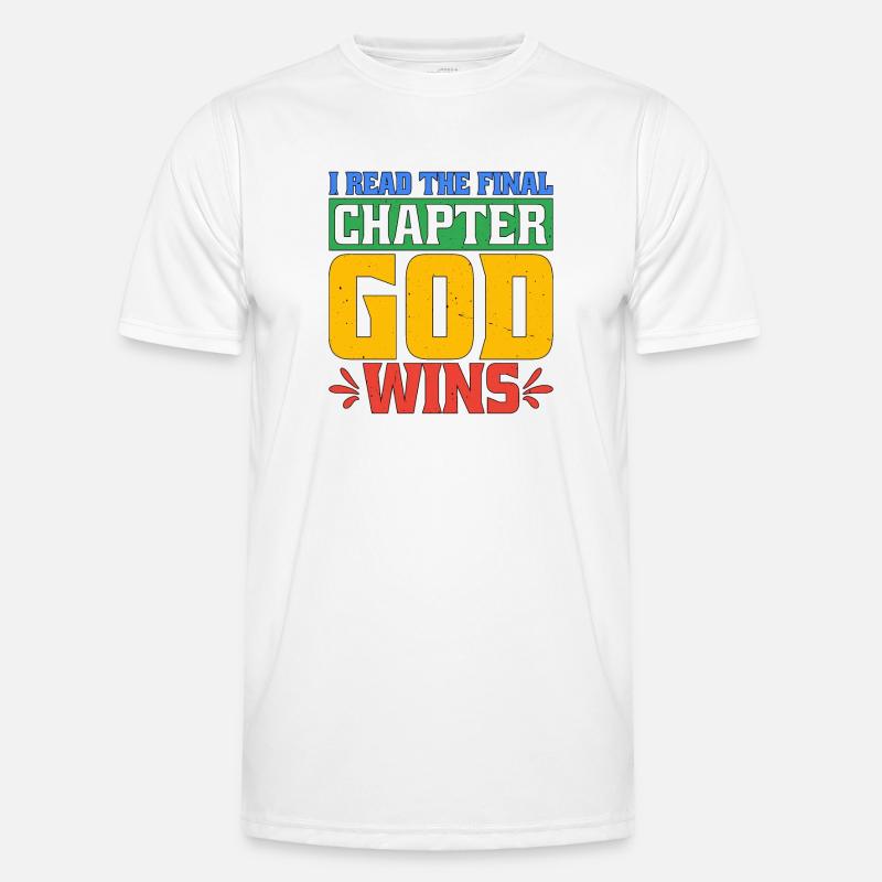 I Read The Final Chapter, God Wins 2 Männer Funktions-T-Shirt