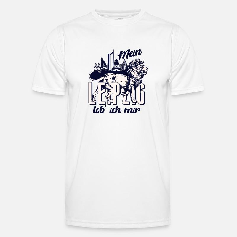 I praise my Leipzig Hell - Men's Functional T-Shirt - white