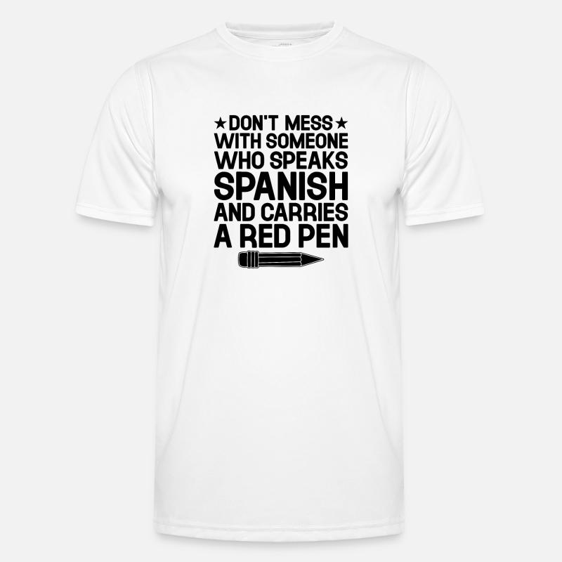 Foreign Language Teacher School Languages Teachers Men's Functional T-Shirt