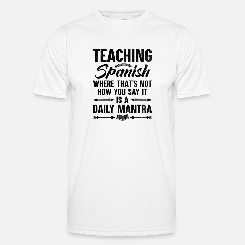 Professeur de langues étrangères École Professeurs de langues T-shirt sport Homme