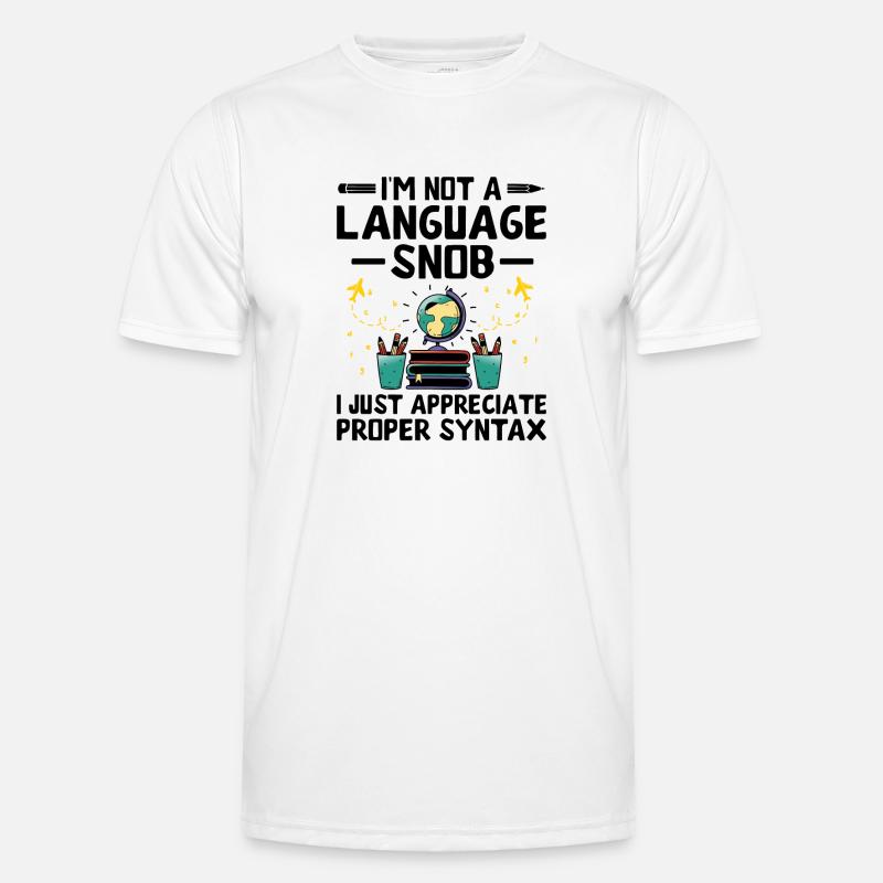 Professeur de langues étrangères École Professeurs de langues T-shirt sport Homme