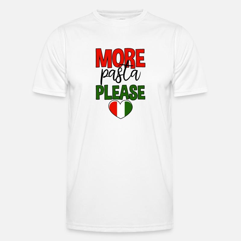 More Pasta Please 4 - Men's Functional T-Shirt - white