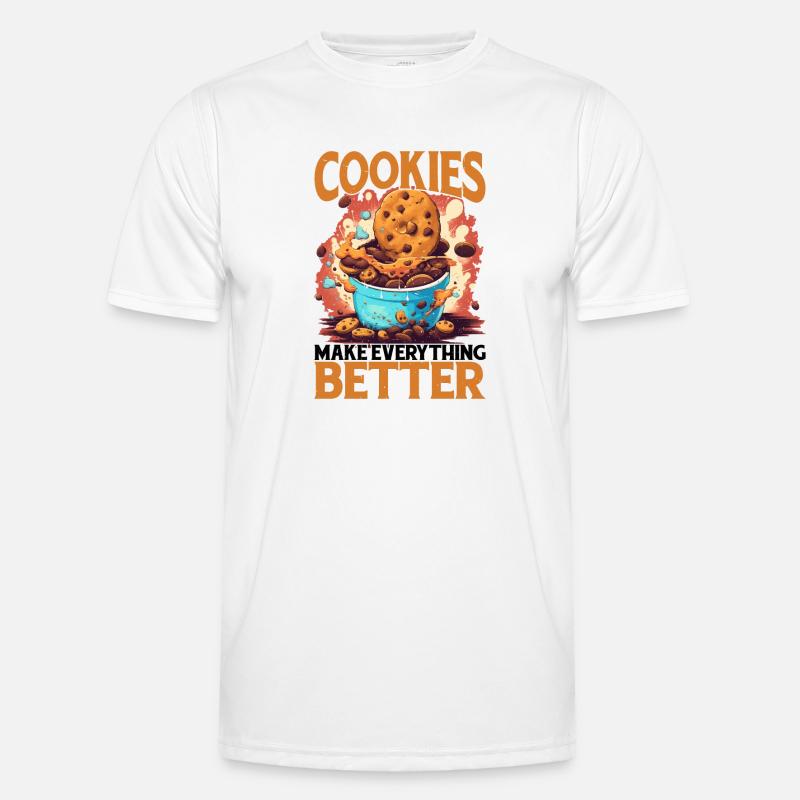 Cookies Make Everything Better 8 - Men's Functional T-Shirt - white
