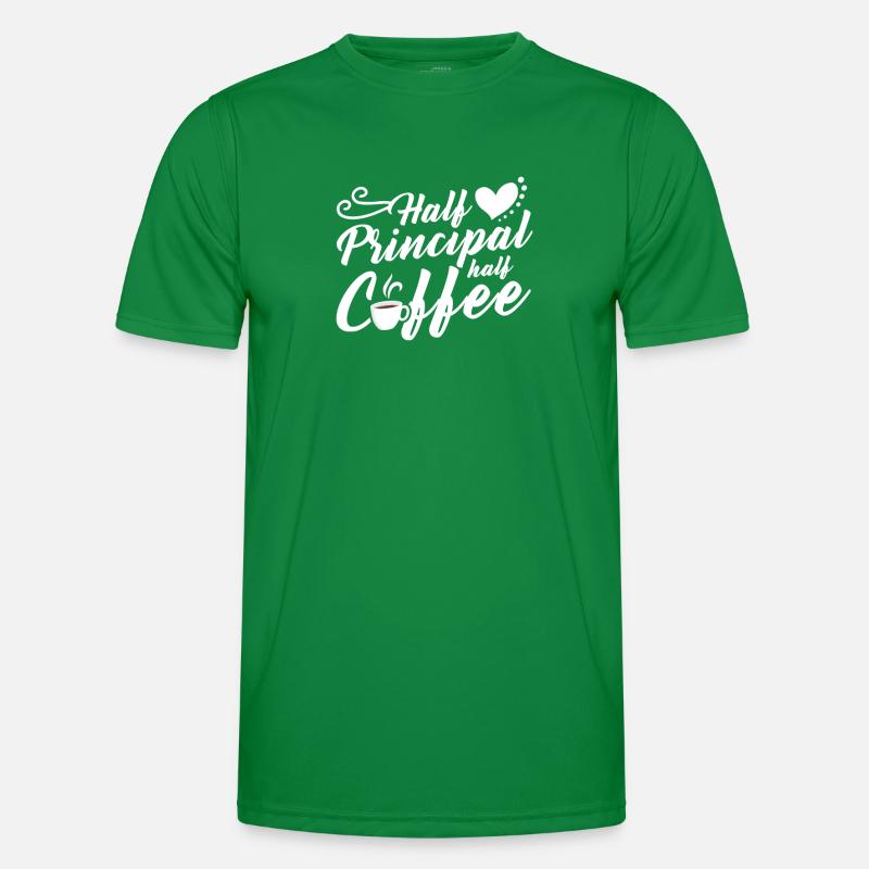 Half Principal Half Coffee Men's Functional T-Shirt