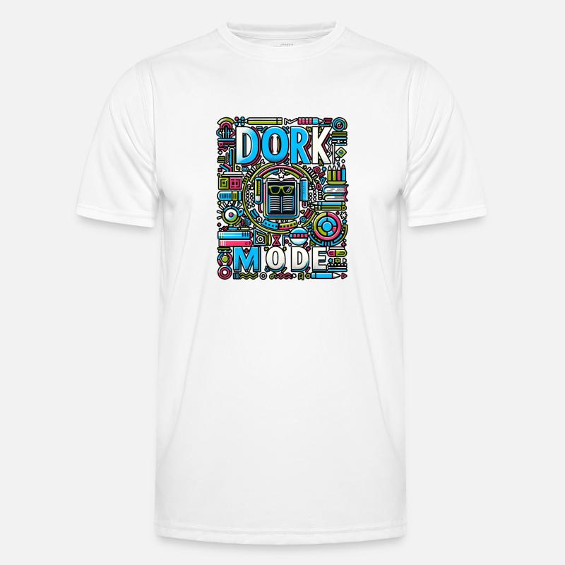 Dork Mode 14 - Männer Funktions-T-Shirt - Weiß