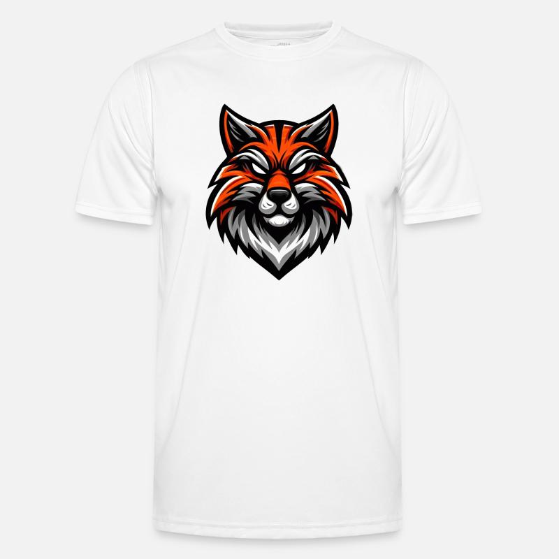 Illustration de chat roux T-shirt sport Homme