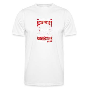 Forensikerin Ich Würde Sie Interessanter Finden, - Männer Funktions-T-Shirt - Weiß - Vorne - AI Model Male 178 dark (178cm)