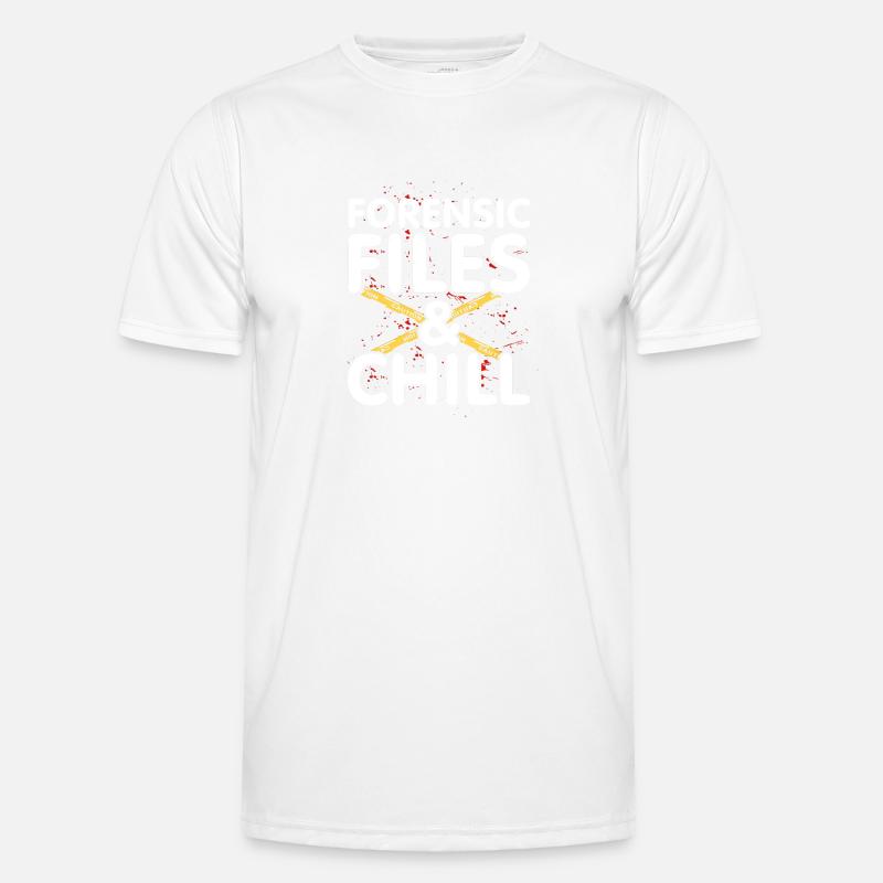 Forensic files - Men's Functional T-Shirt - white